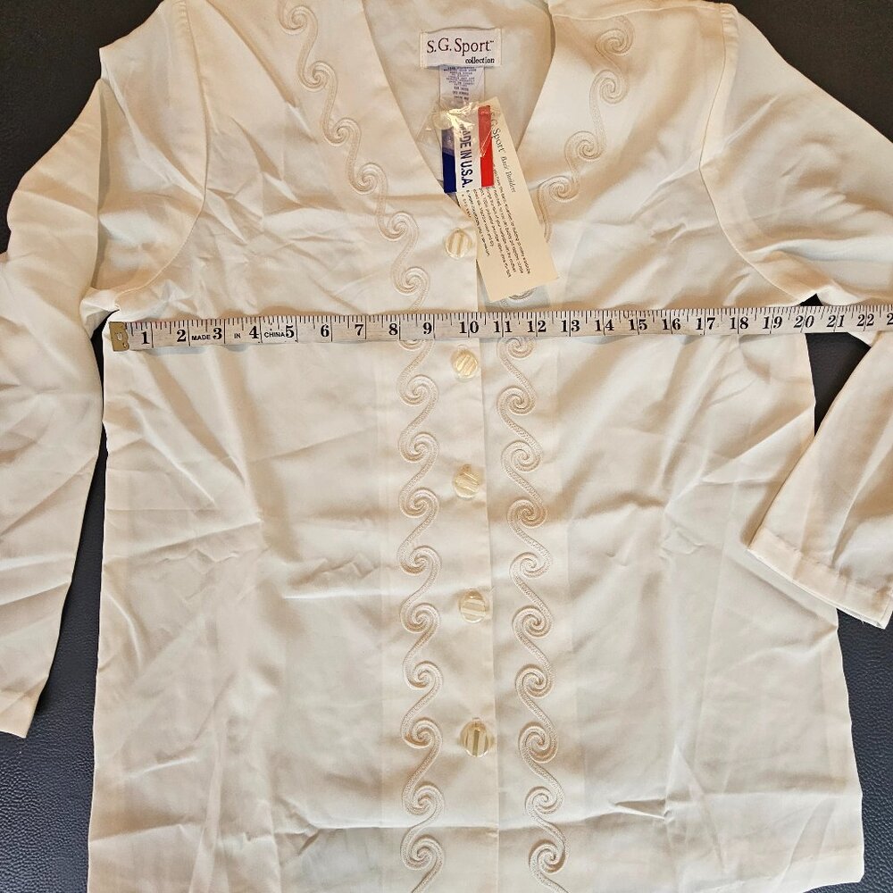 Vintage SG Sport Small Cream Blouse